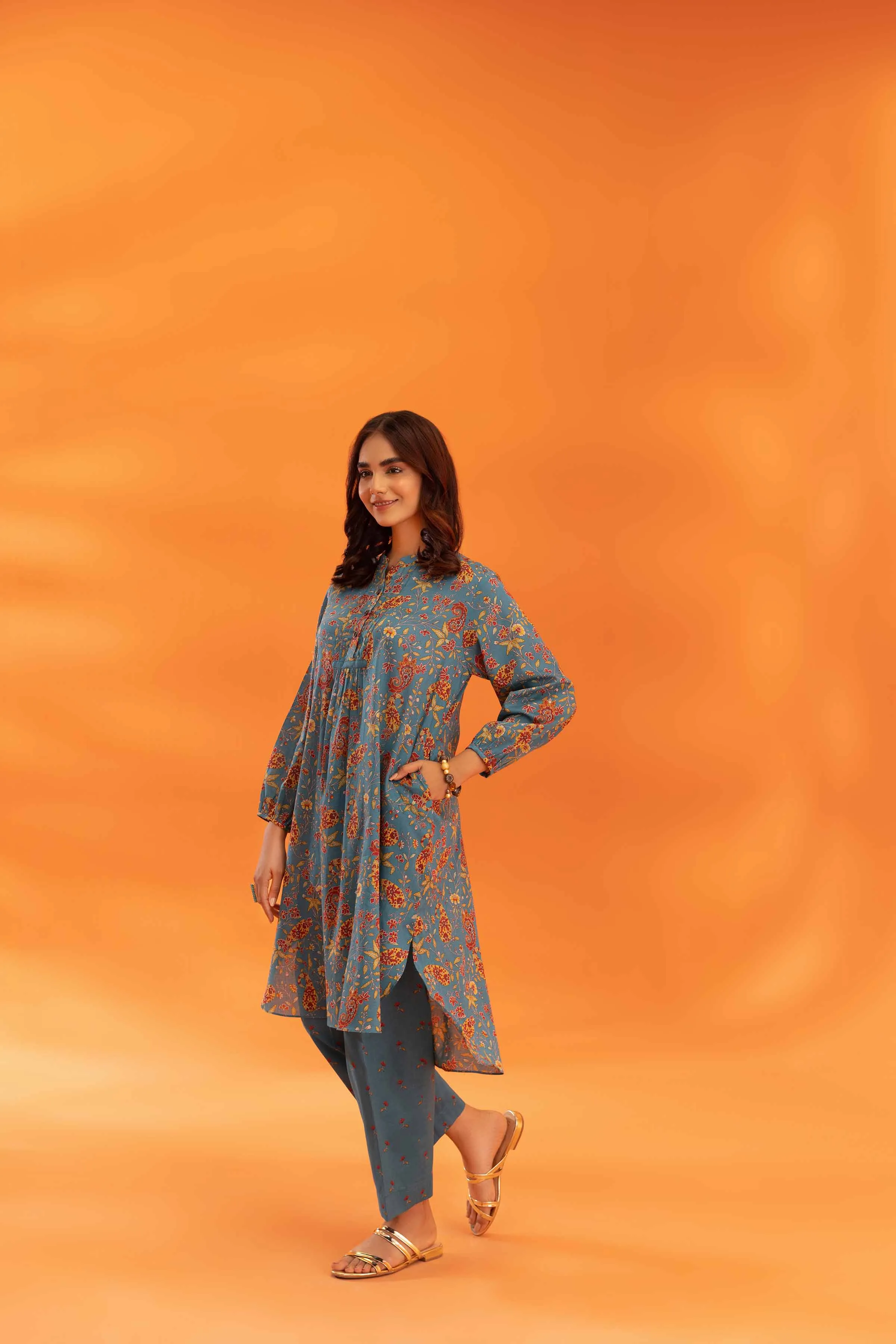 2 Piece -  Printed Suit - PDE23-35