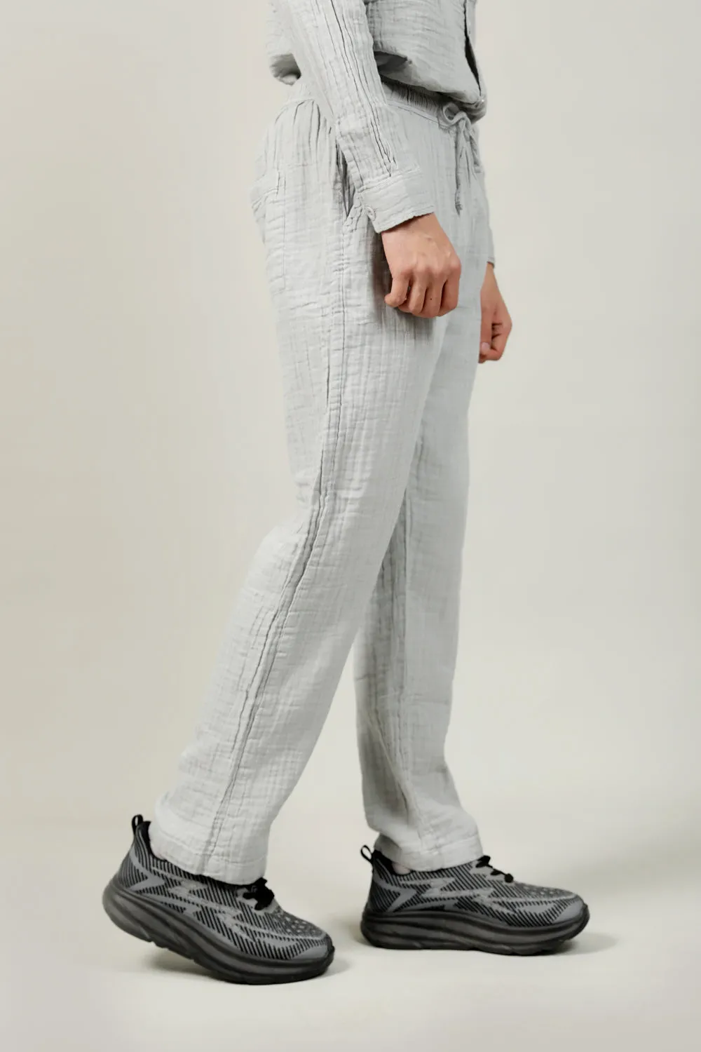 BAGGY FIT RIPPLE EASY PANTS