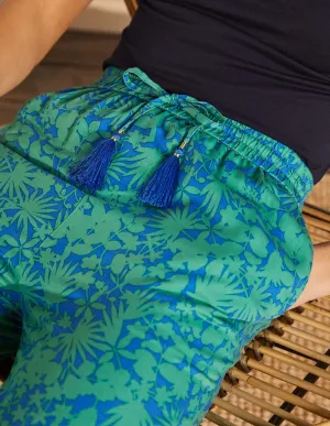 Cecilia Cuffed Trousers-Summit, Jungle Floral