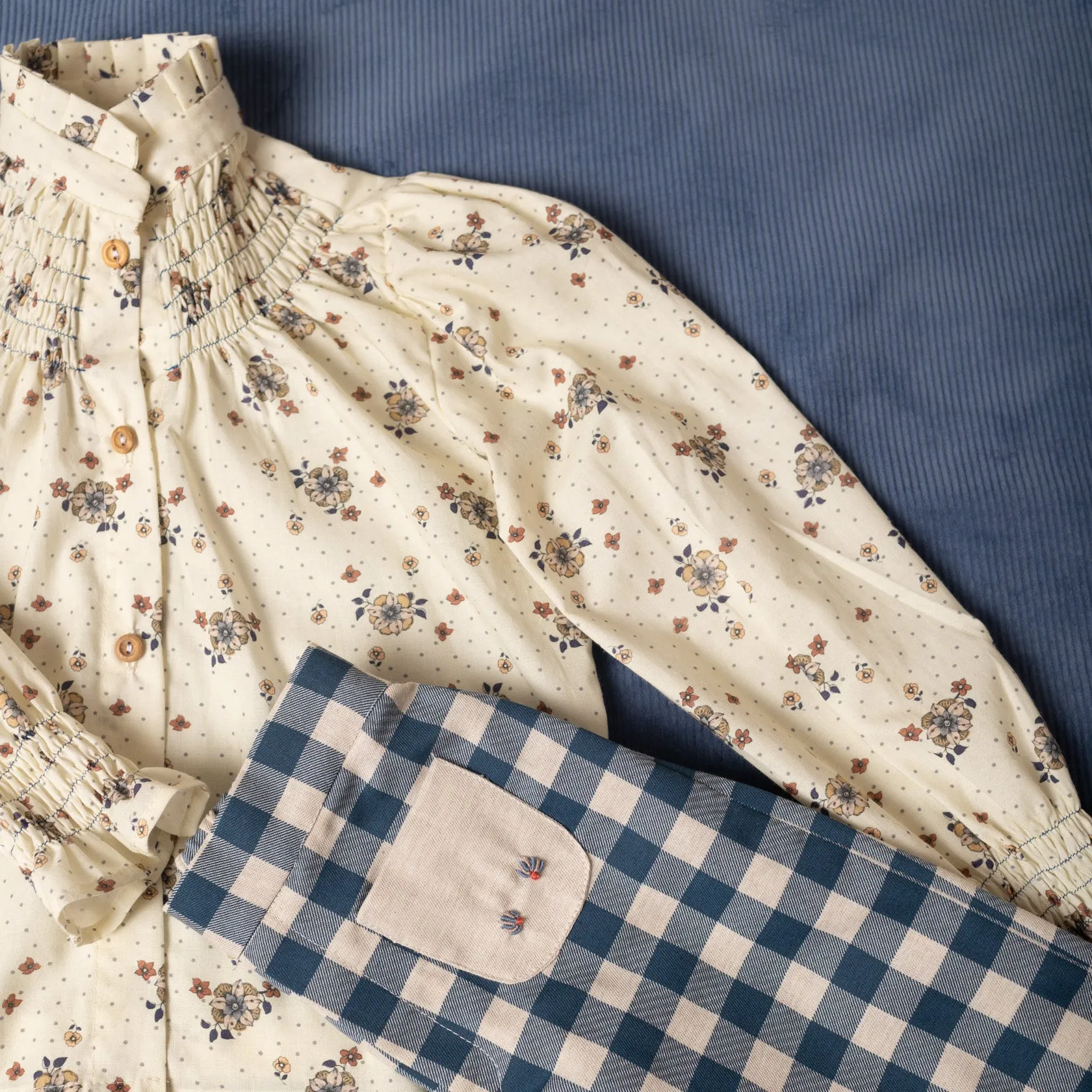 Chito Smocked Shirt by Birinit Petit