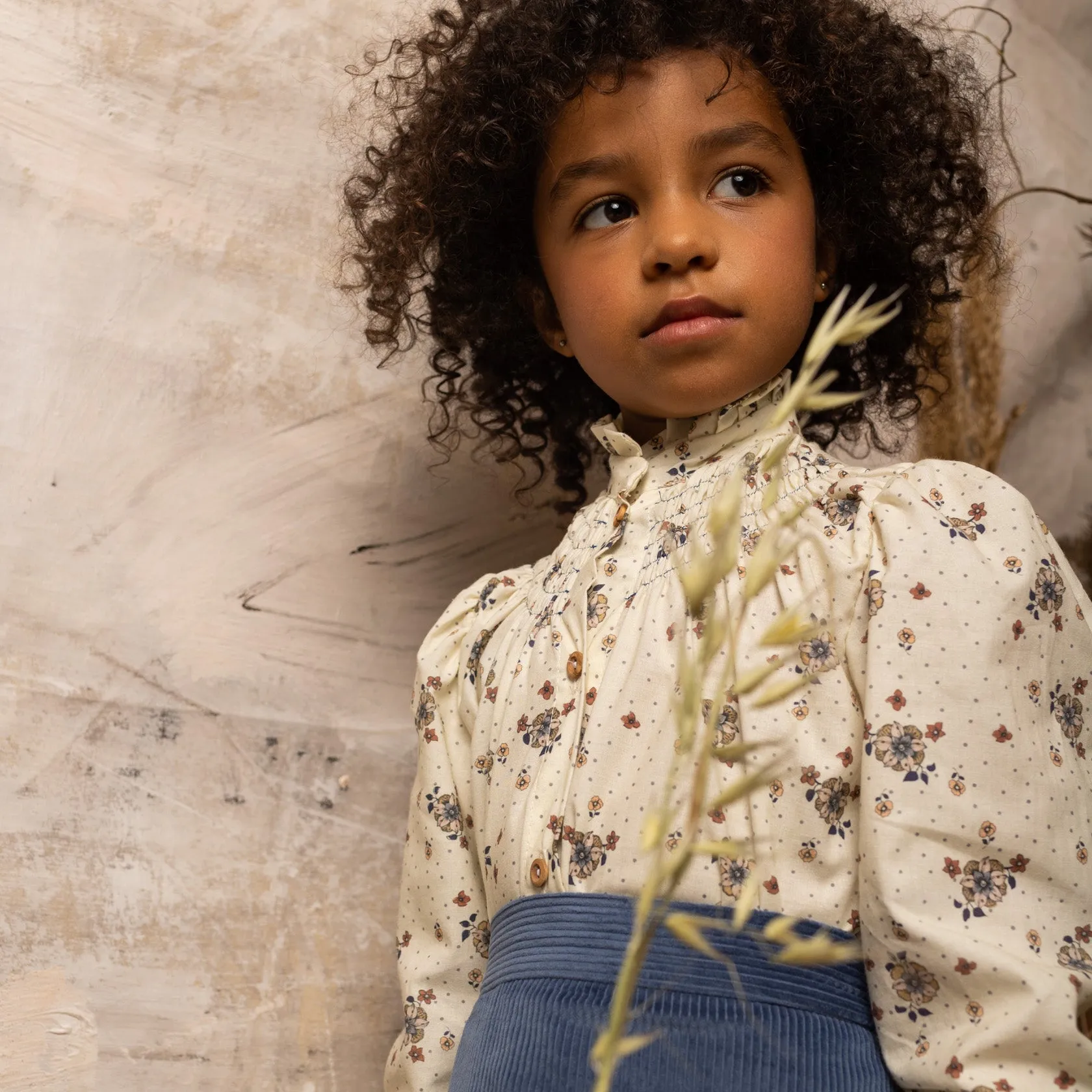 Chito Smocked Shirt by Birinit Petit