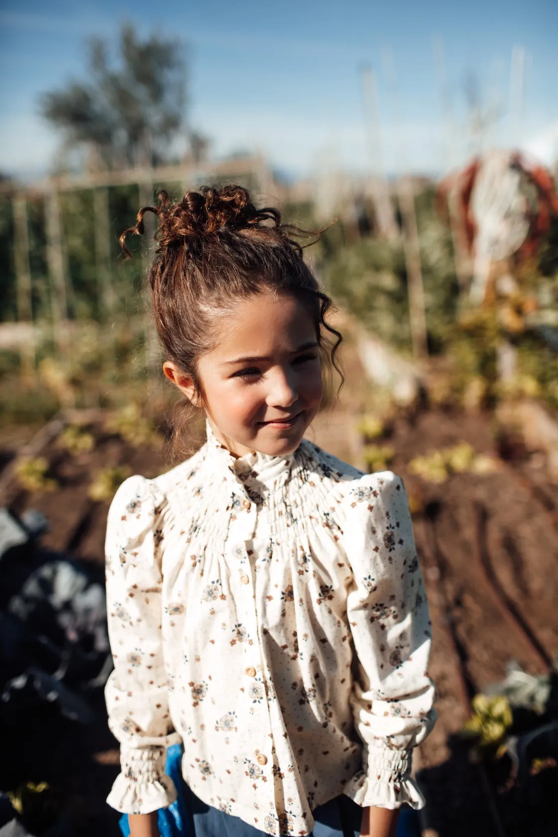 Chito Smocked Shirt by Birinit Petit