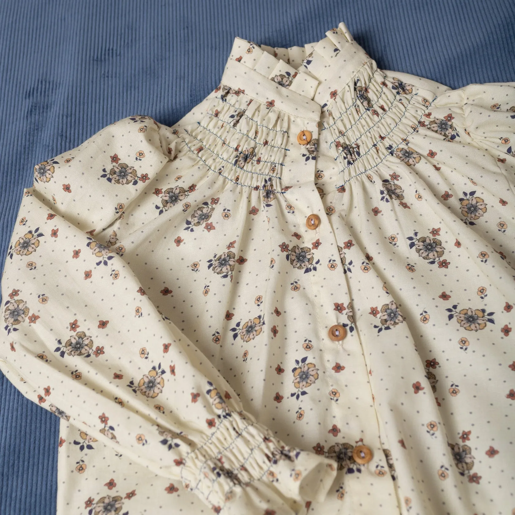 Chito Smocked Shirt by Birinit Petit