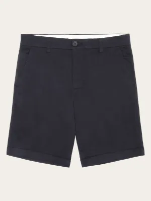CHUCK regular chino poplin shorts - Black Jet