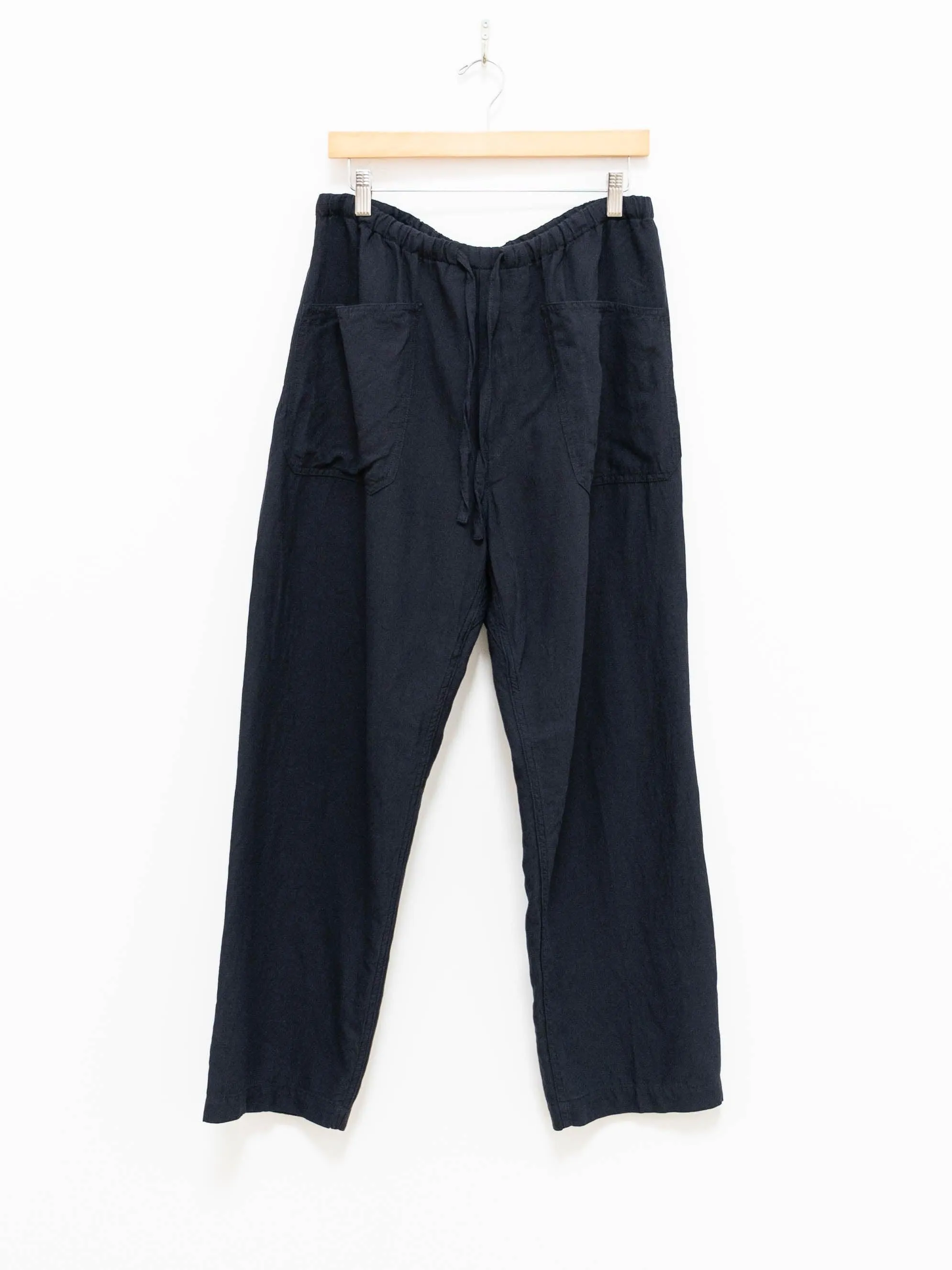Co/Li/Silk Safari Mesh Easy Pants - Navy