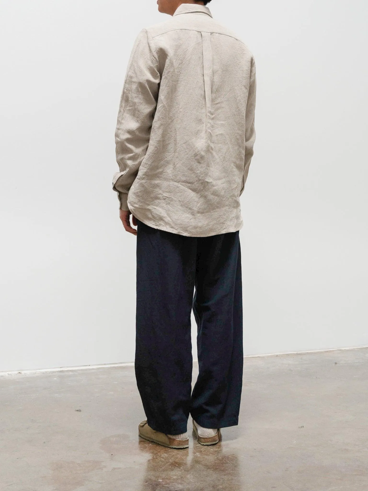 Co/Li/Silk Safari Mesh Easy Pants - Navy