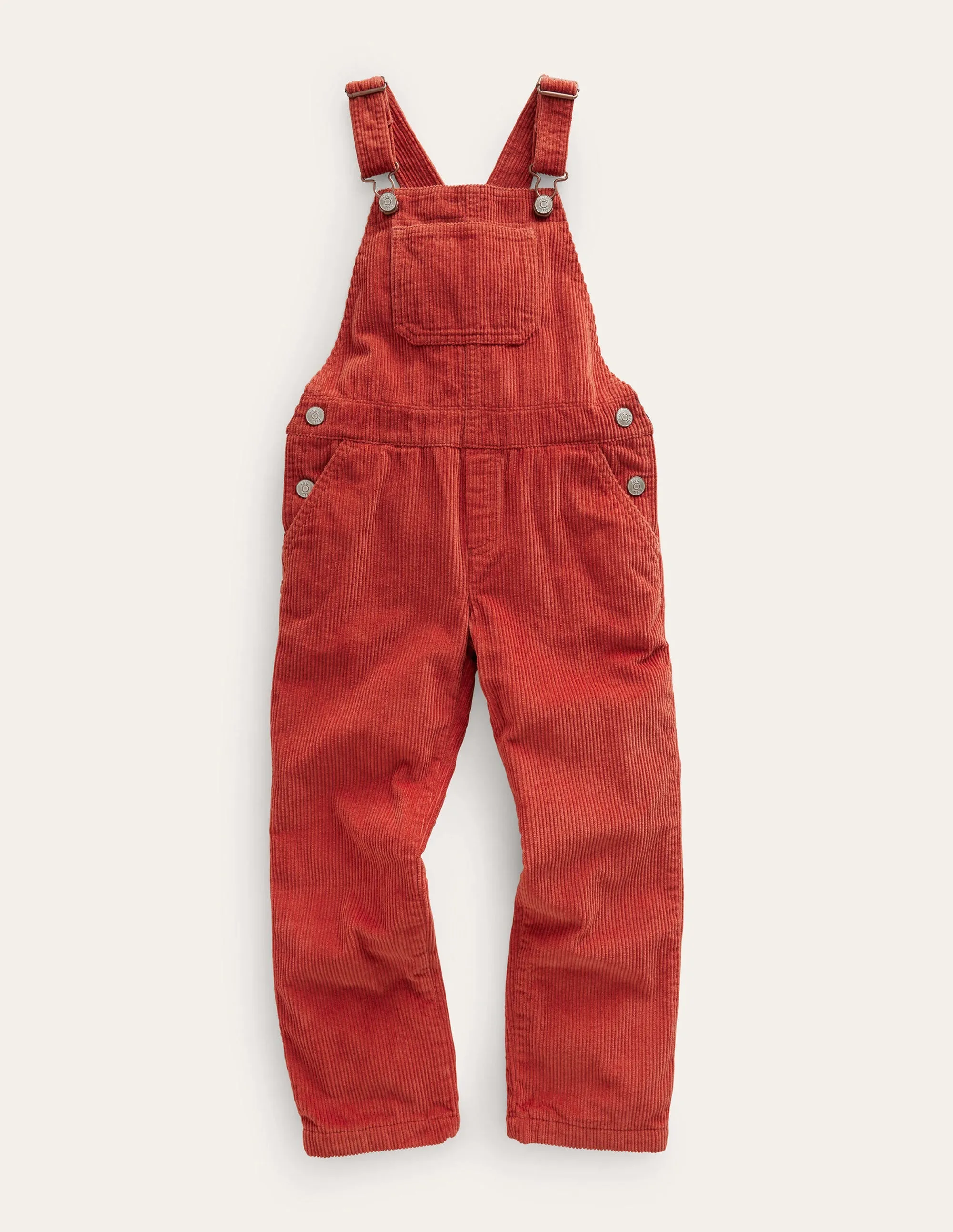 Cord Utility Dungarees-Roasted Chestnut