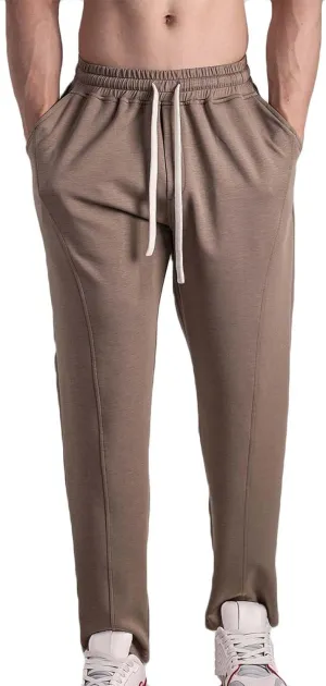 Cotton Lightweight Slim Fit Sweatpants for Men Elastic Waist Drawstring Quick Dry Breathable Pant Training Pants