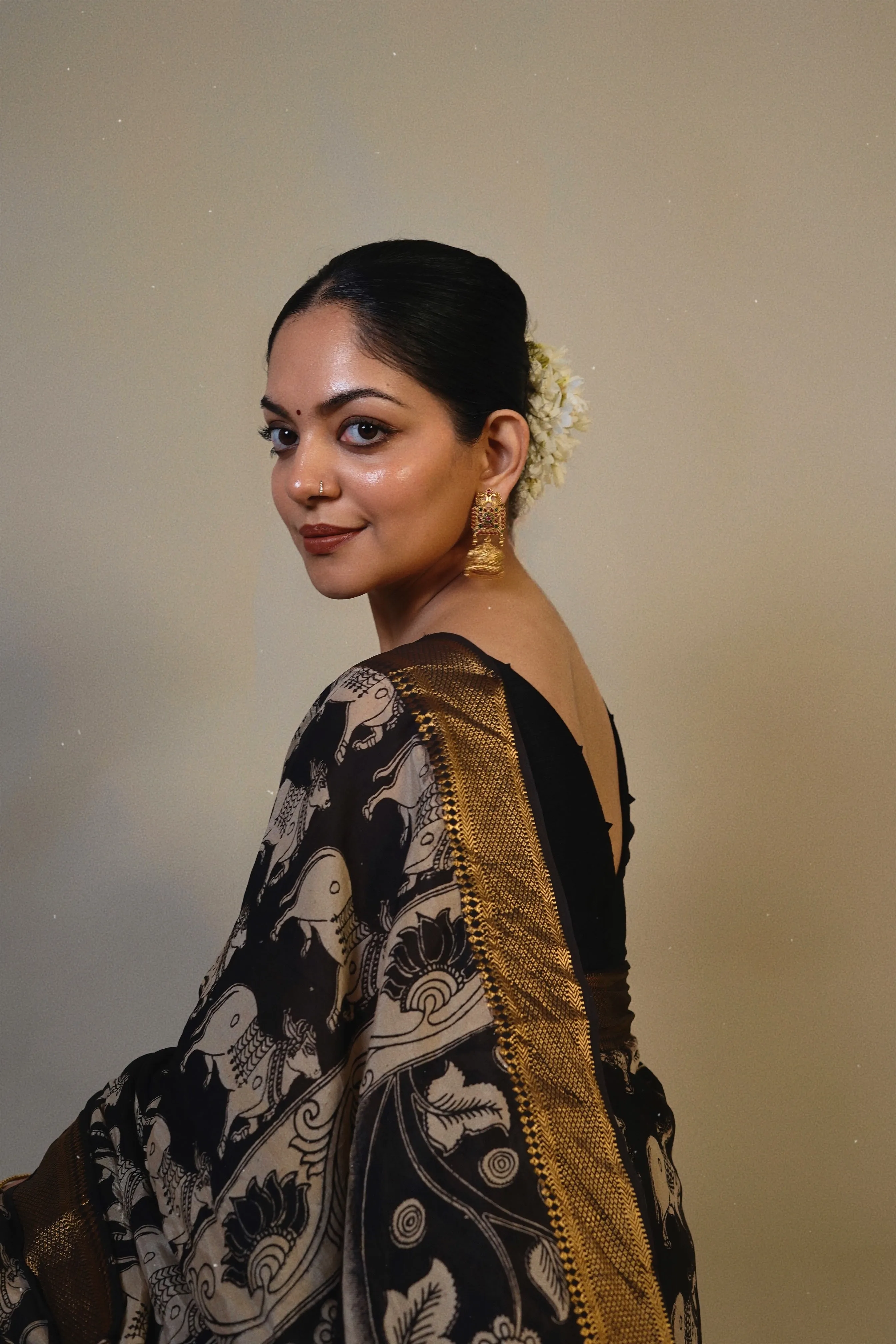 Cow Print Saree