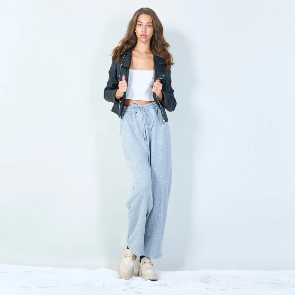 Drawstring jogger pants with elastic waistband wholesale