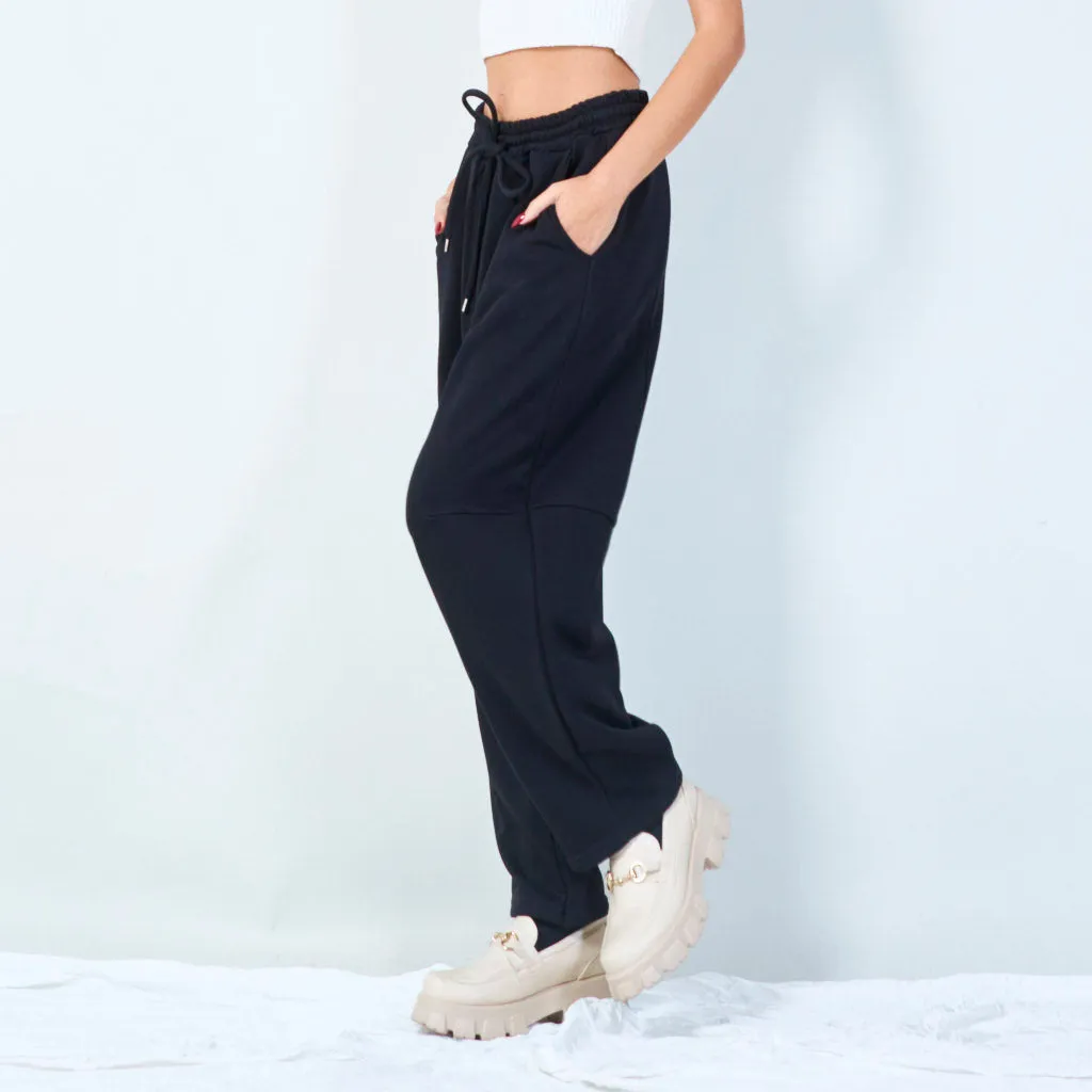 Drawstring jogger pants with elastic waistband wholesale
