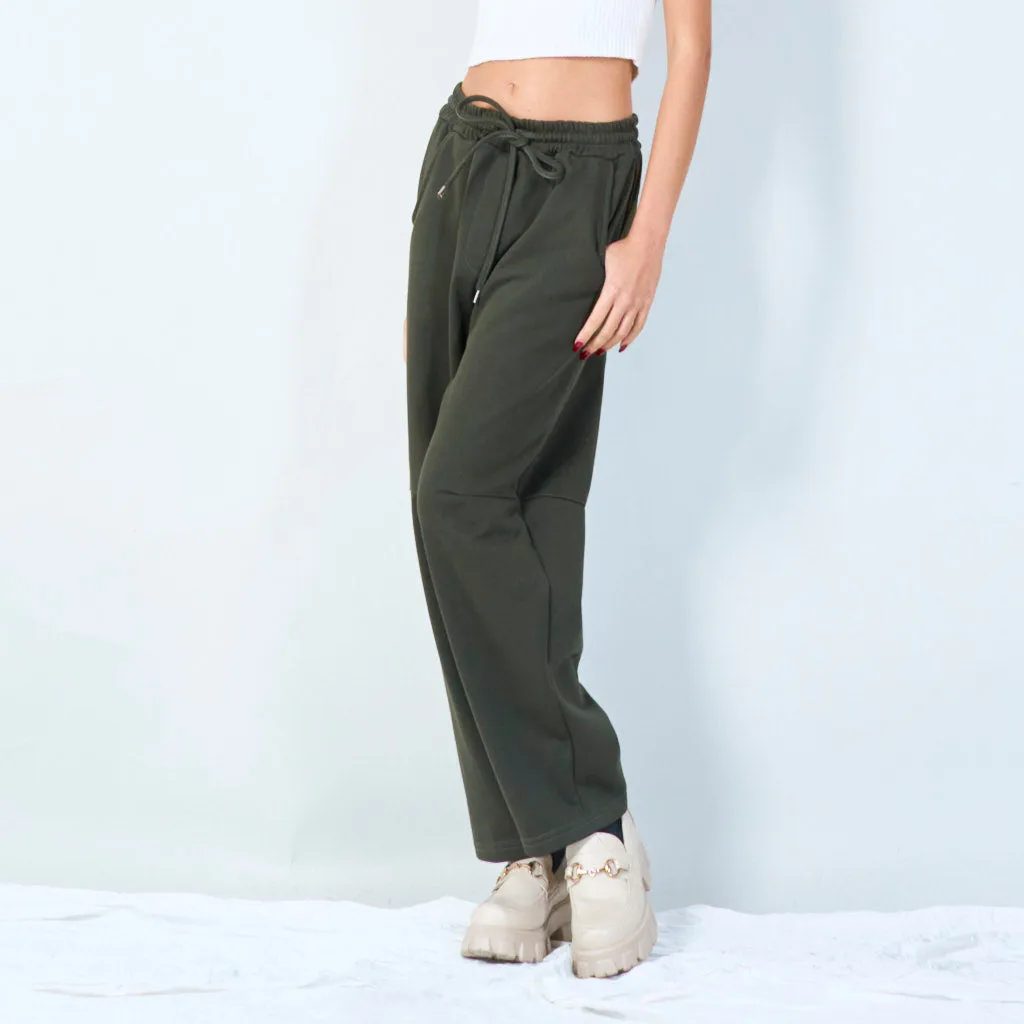 Drawstring jogger pants with elastic waistband wholesale