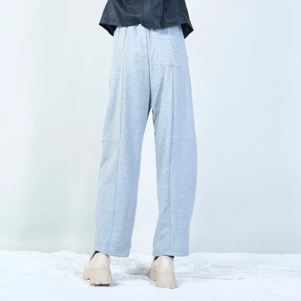 Drawstring jogger pants with elastic waistband wholesale