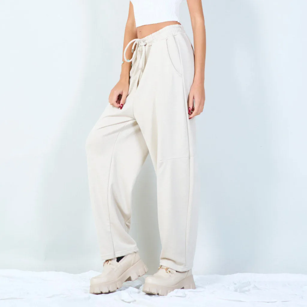 Drawstring jogger pants with elastic waistband wholesale