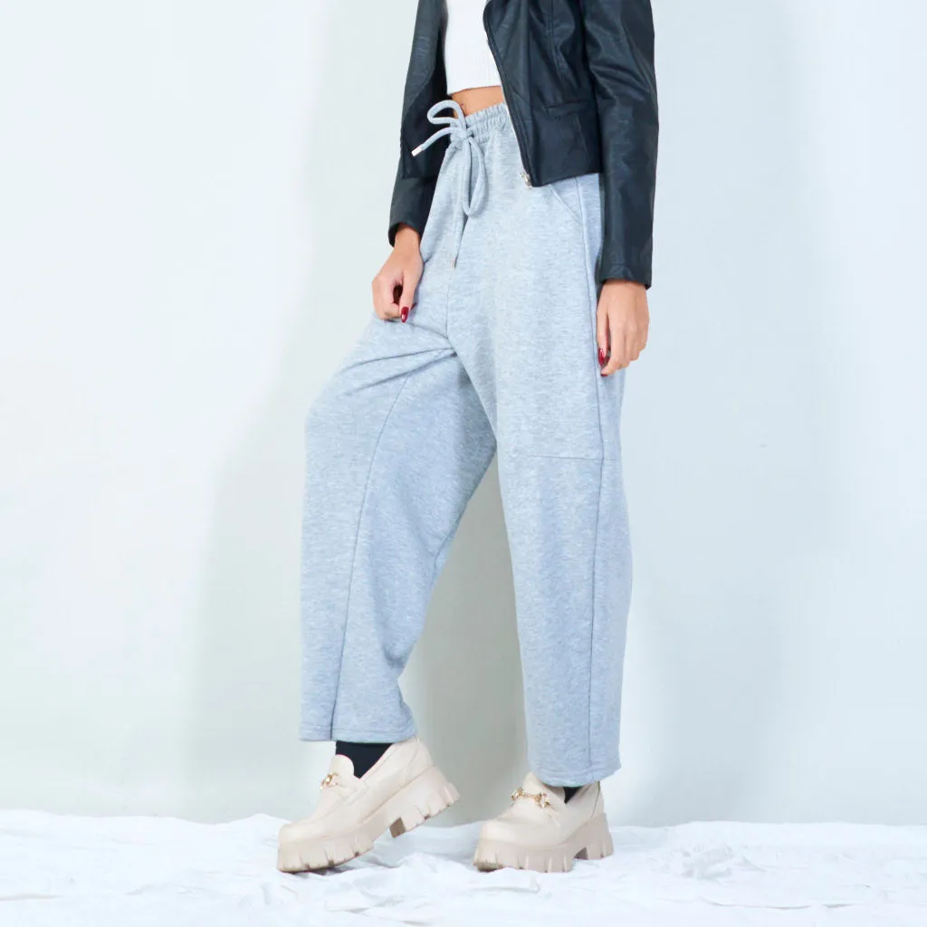 Drawstring jogger pants with elastic waistband wholesale