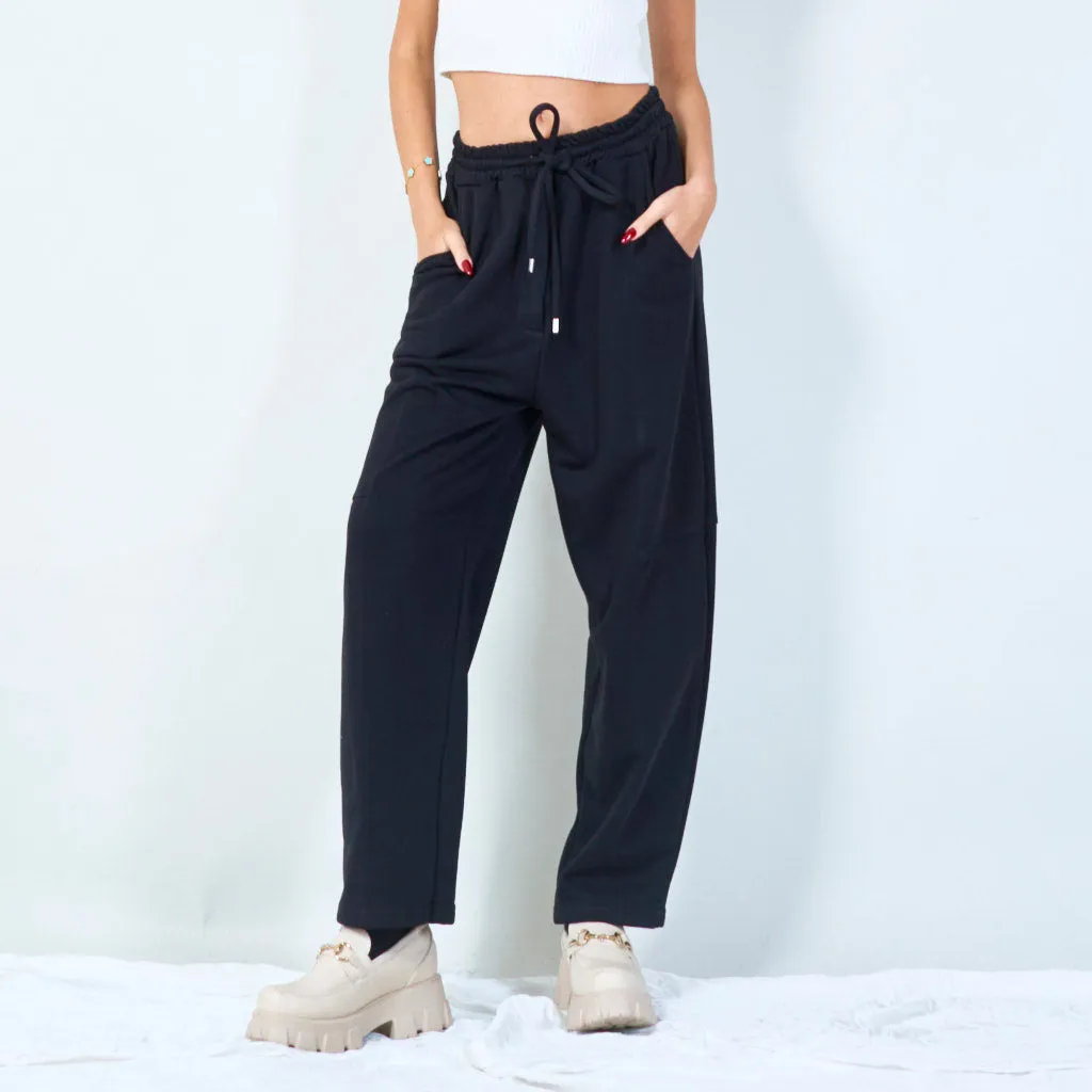 Drawstring jogger pants with elastic waistband wholesale