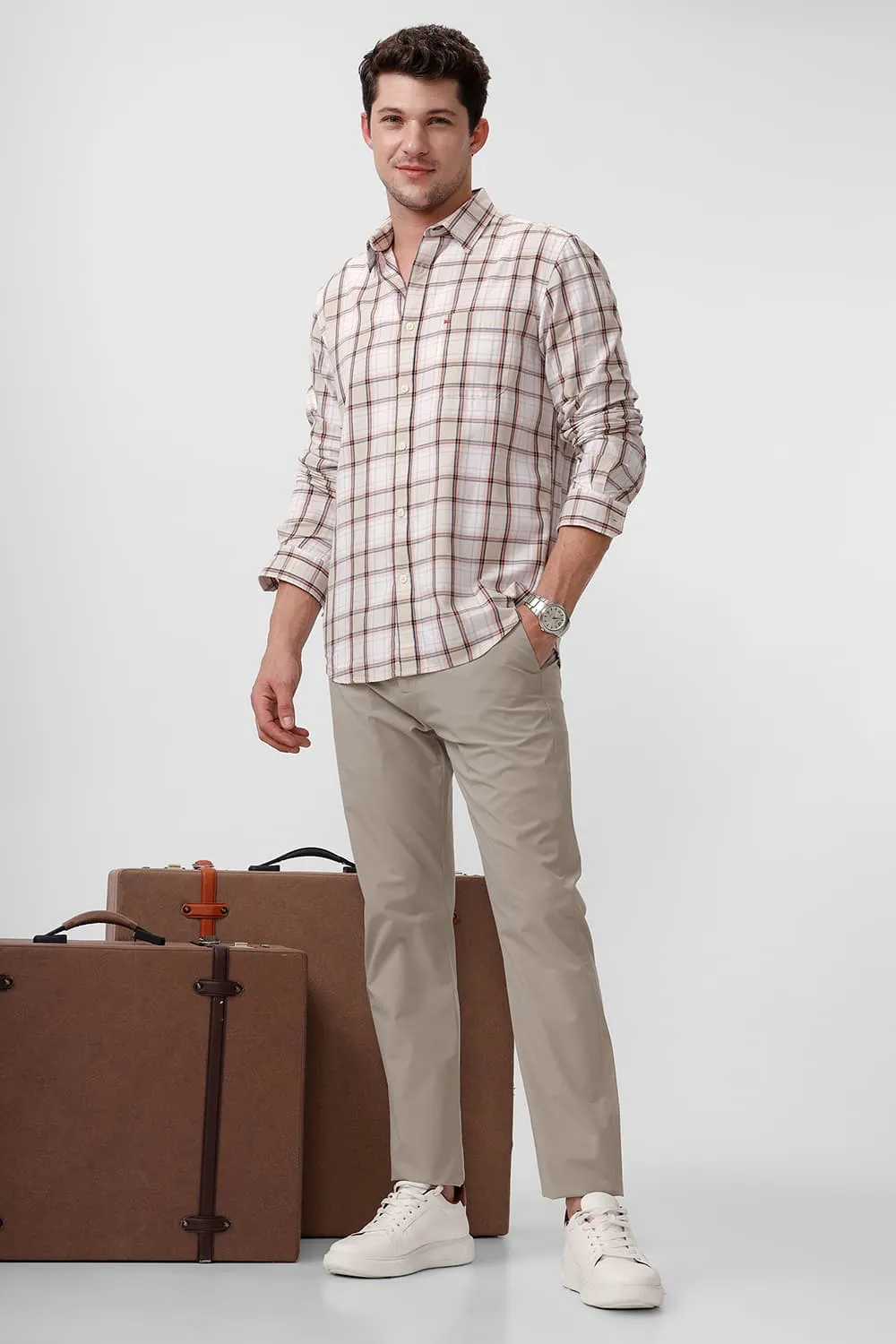 Drift Fit Polyester Stretch Dobby Trouser