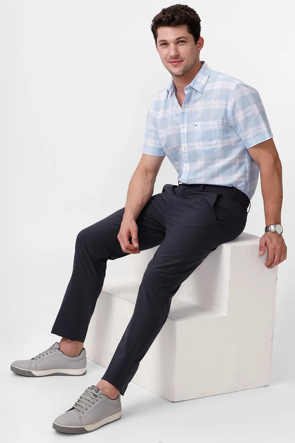 Drift Fit Polyester Stretch Dobby Trouser