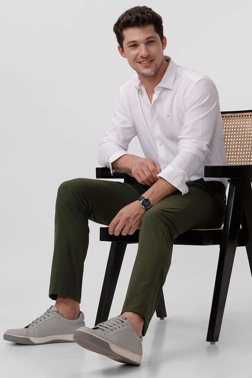 Drift Fit Polyester Stretch Dobby Trouser