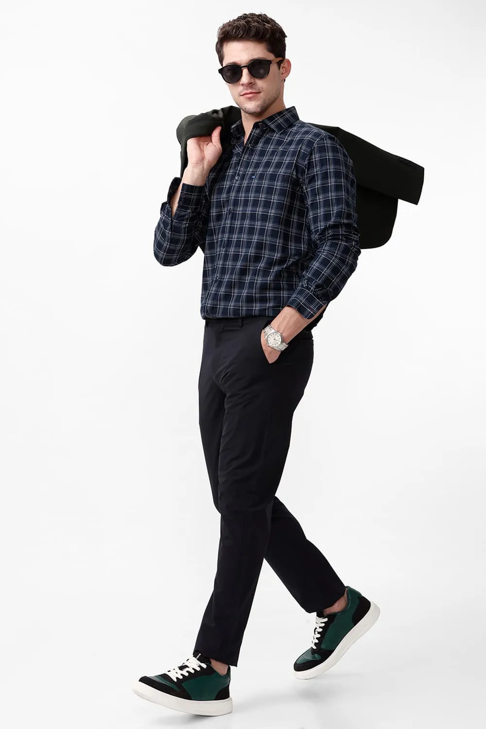 Drift Fit Polyester Stretch Dobby Trouser