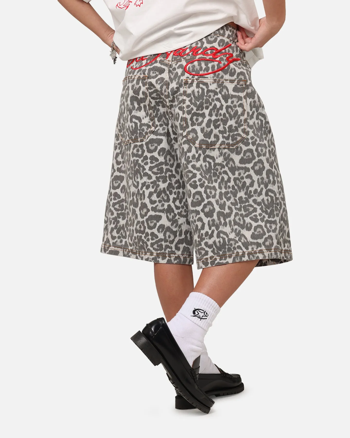 Ed Hardy Women's Leopard Jorts Leopard