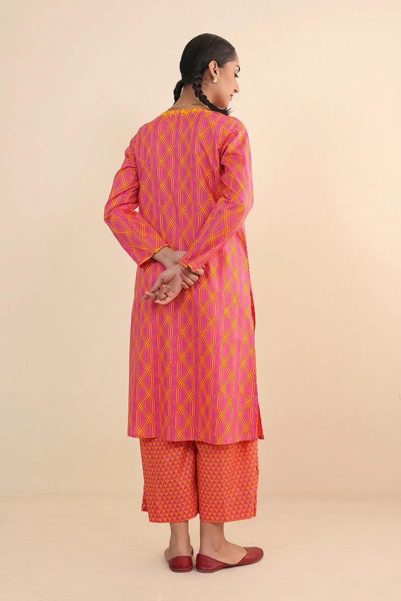 Embroidered Lakeer Set