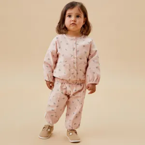 Floral Corduroy Jacket & Pants