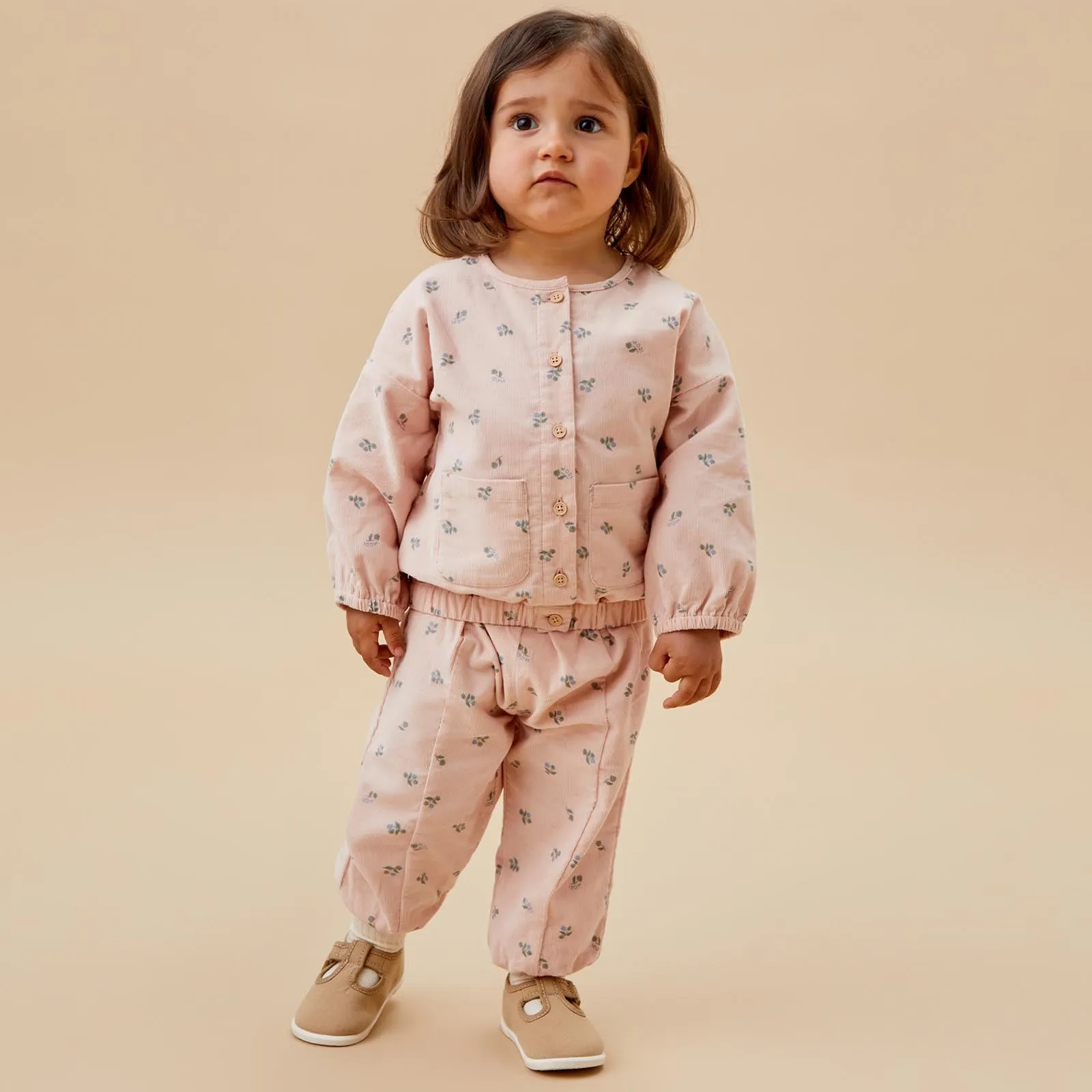Floral Corduroy Trousers