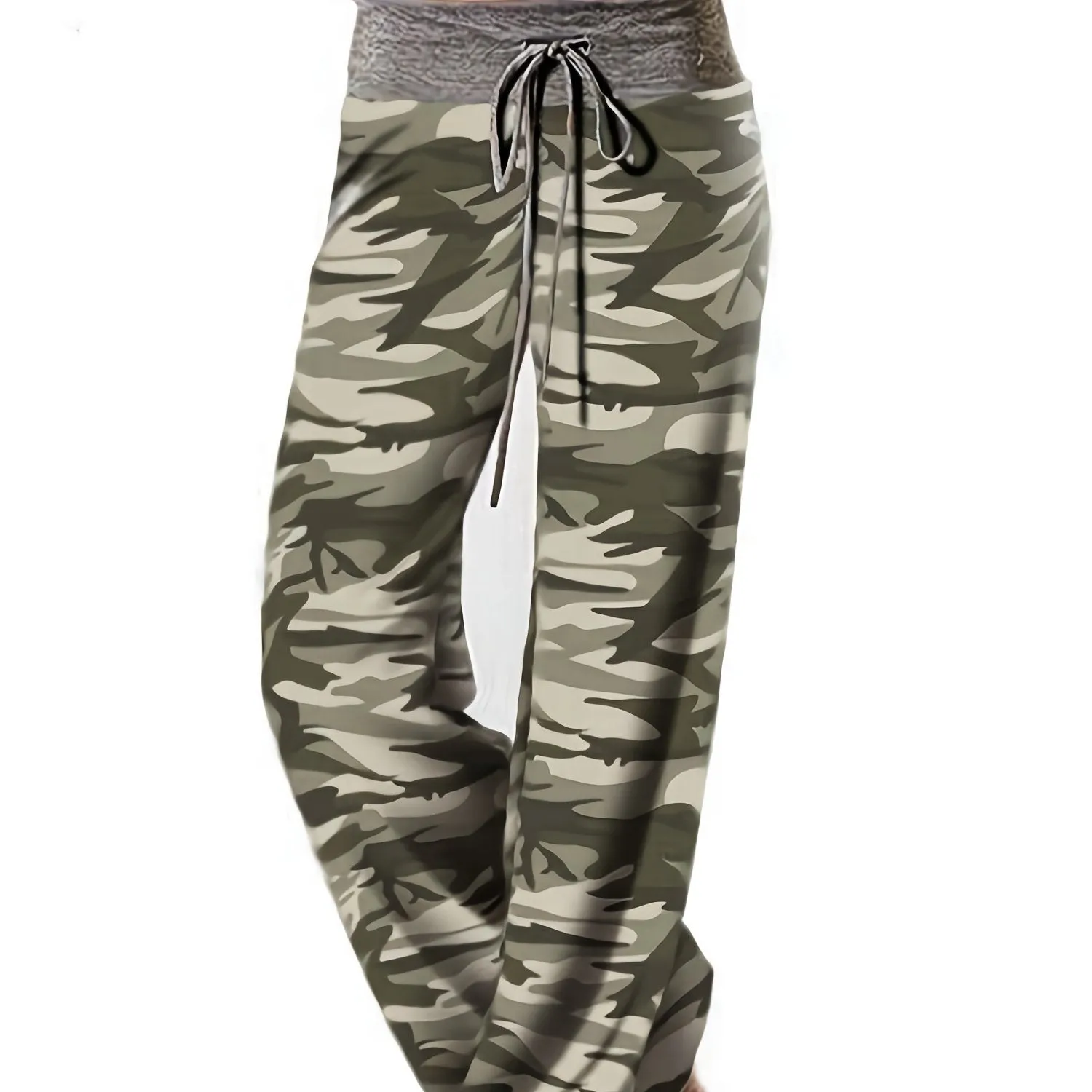 Floral Print Drawstring High Waist Wide Leg Casual Every Day Pants