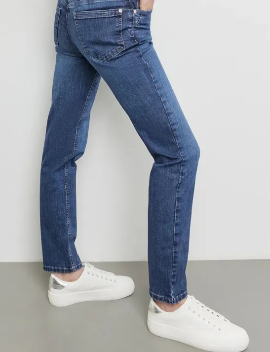 GERRY WEBER<BR>
Blue Denim Jeans<BR>
Blue<BR>