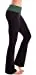 Hollywood Star Fashion Solid Foldover Solid Bootleg Flare Yoga Pants