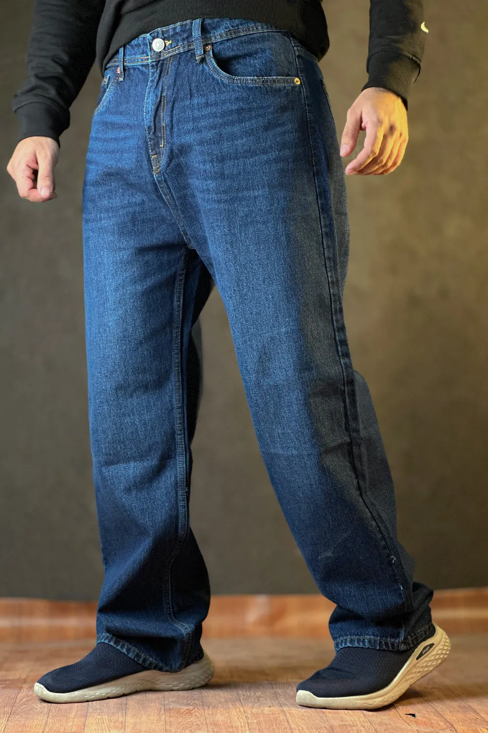 ITA Denim Navy Colour Jeans Baggy  - 1124195