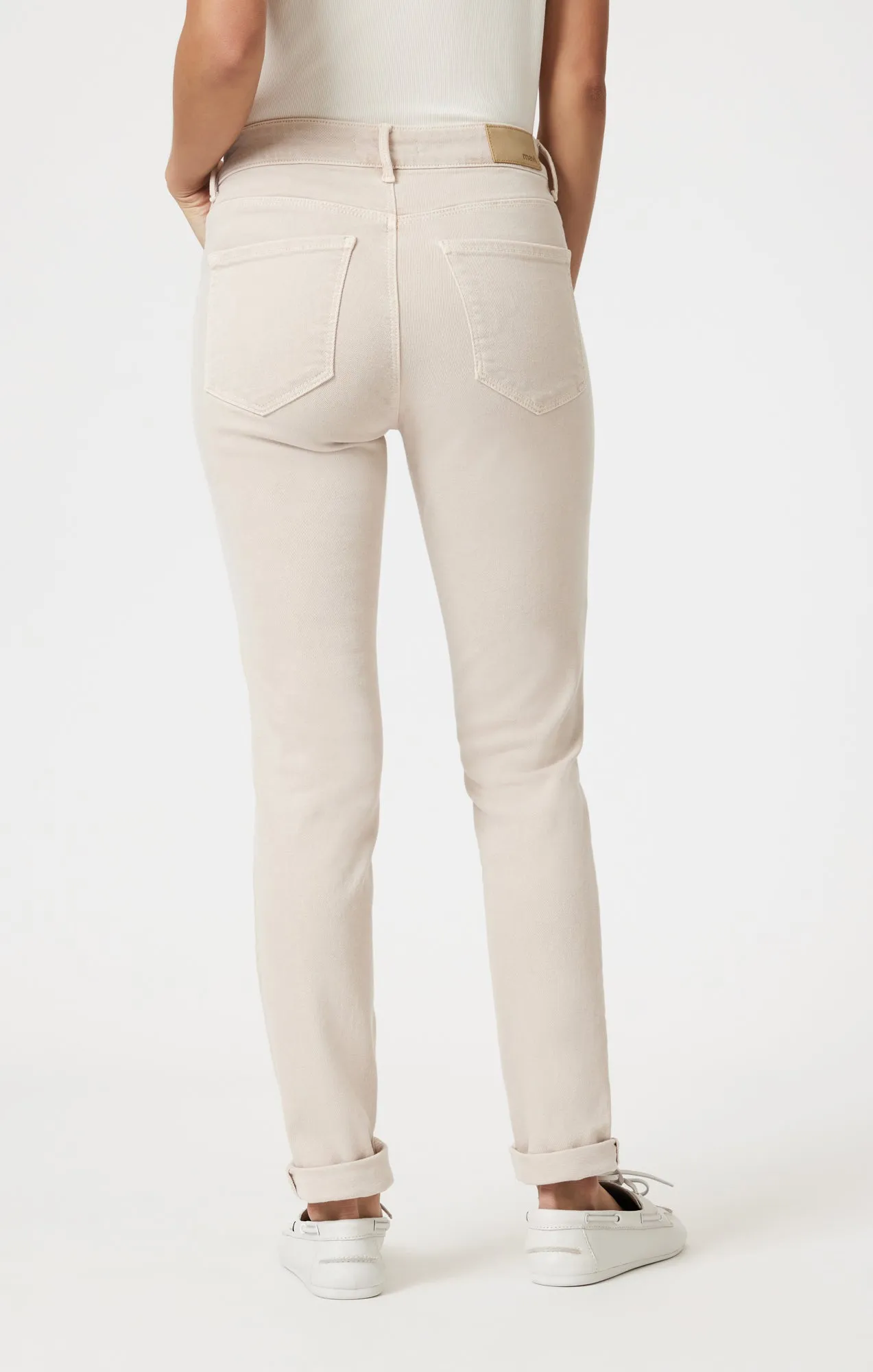 KATHLEEN SLIM BOYFRIEND IN BEIGE FLEX BLUE