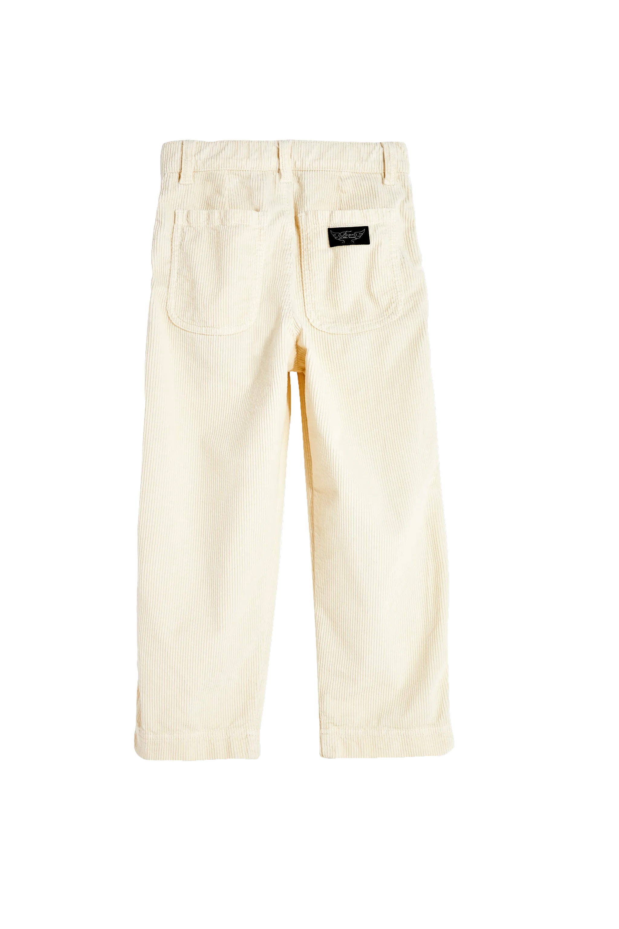 LUCY Ecru Cord - Loose Fit Cropped Jeans