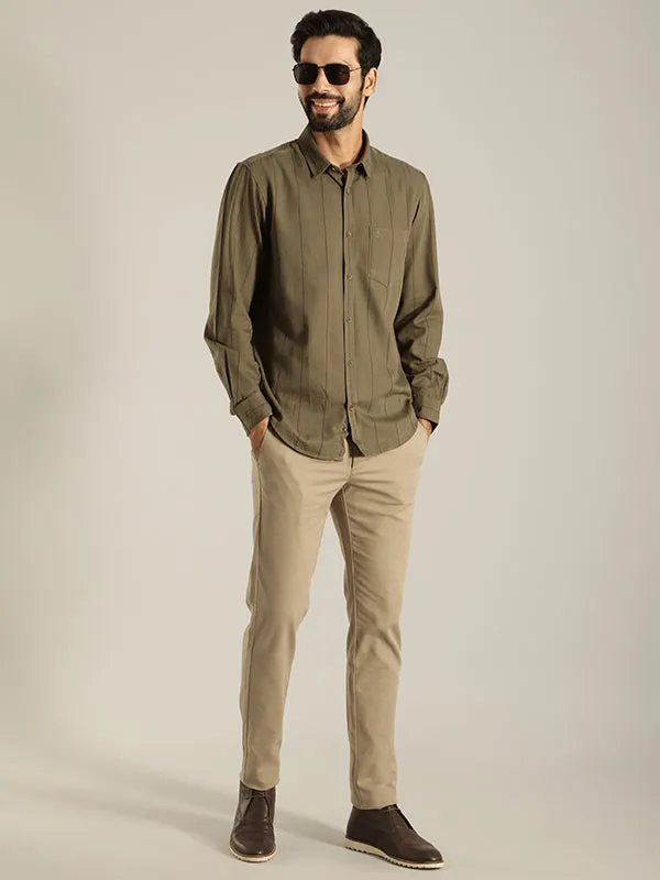 Men Brooklyn Fit Cotton Stretch Trouser