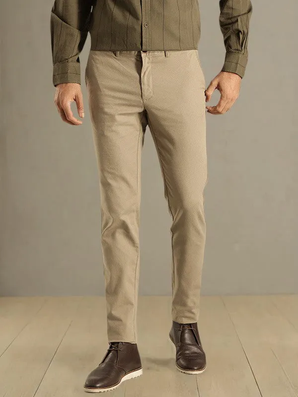 Men Brooklyn Fit Cotton Stretch Trouser