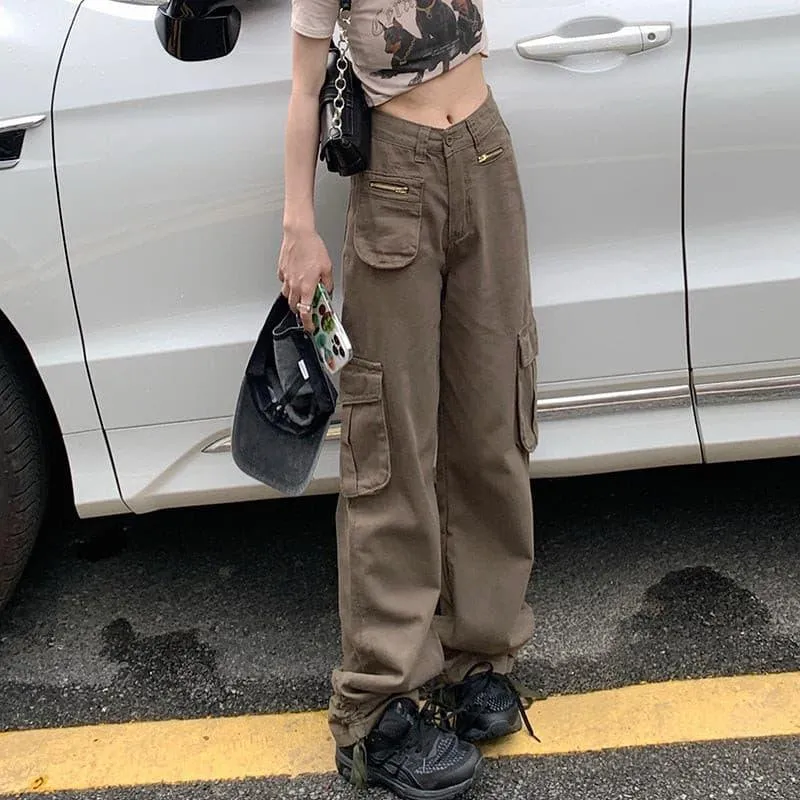 Multi Pocket Retro Cargo Pants