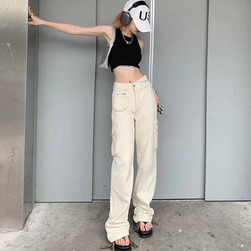 Multi Pocket Retro Cargo Pants