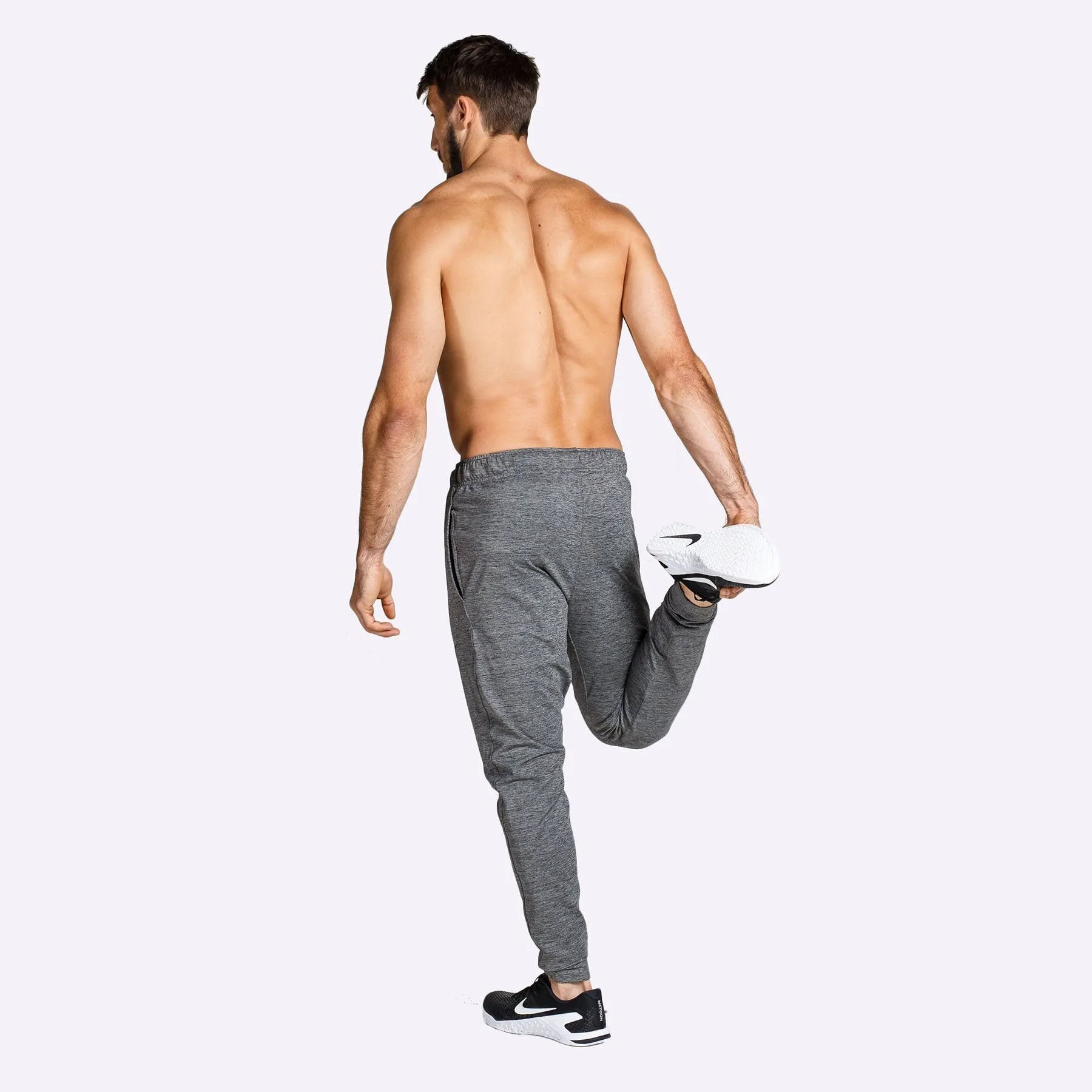 Nike - Dri-FIT Men's Yoga Trousers - Black/Heather/Black