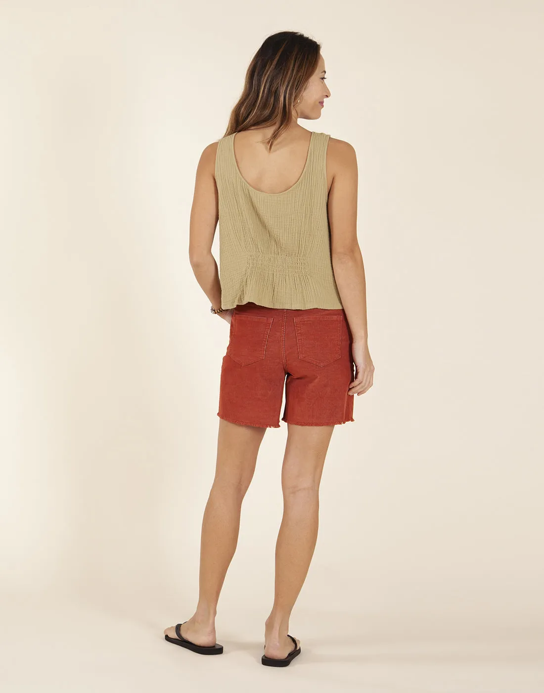Oahu Hi Rise 6" Short: Dark Coral - FINAL SALE