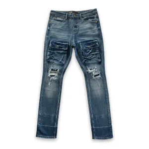 Only one Brooklyn Distressed Cargo Jeans