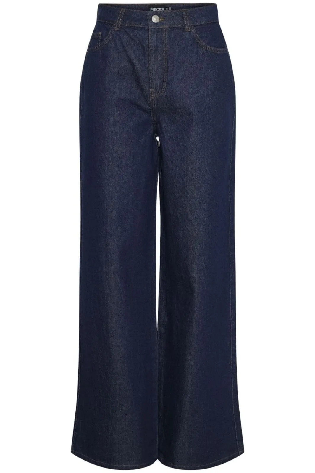 Pieces - Pcselma Wide Jeans Rinse - 4555283 Dark Blue Denim