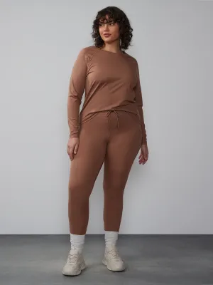 Plus High Rise Drawstring Yoga Pants
