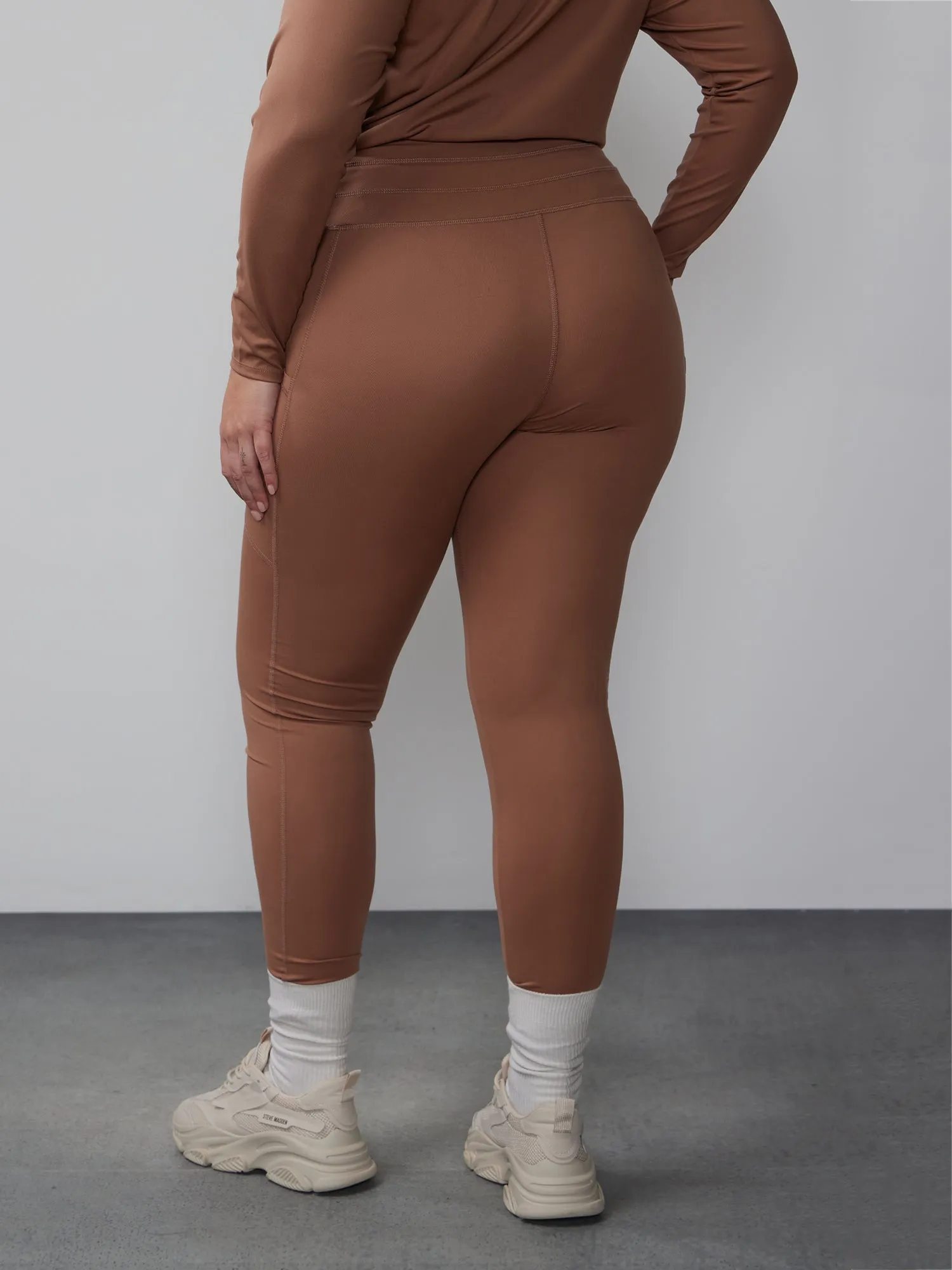 Plus High Rise Drawstring Yoga Pants