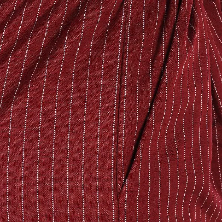 REDTAG Burgundy Casual Trousers for Women