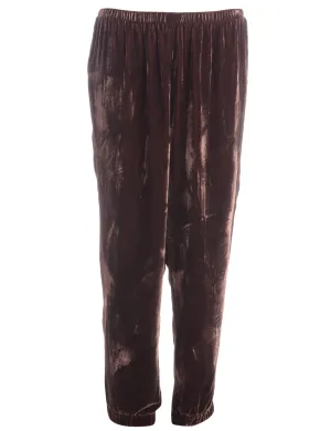 Reworked Velvet Track Pants - W31
