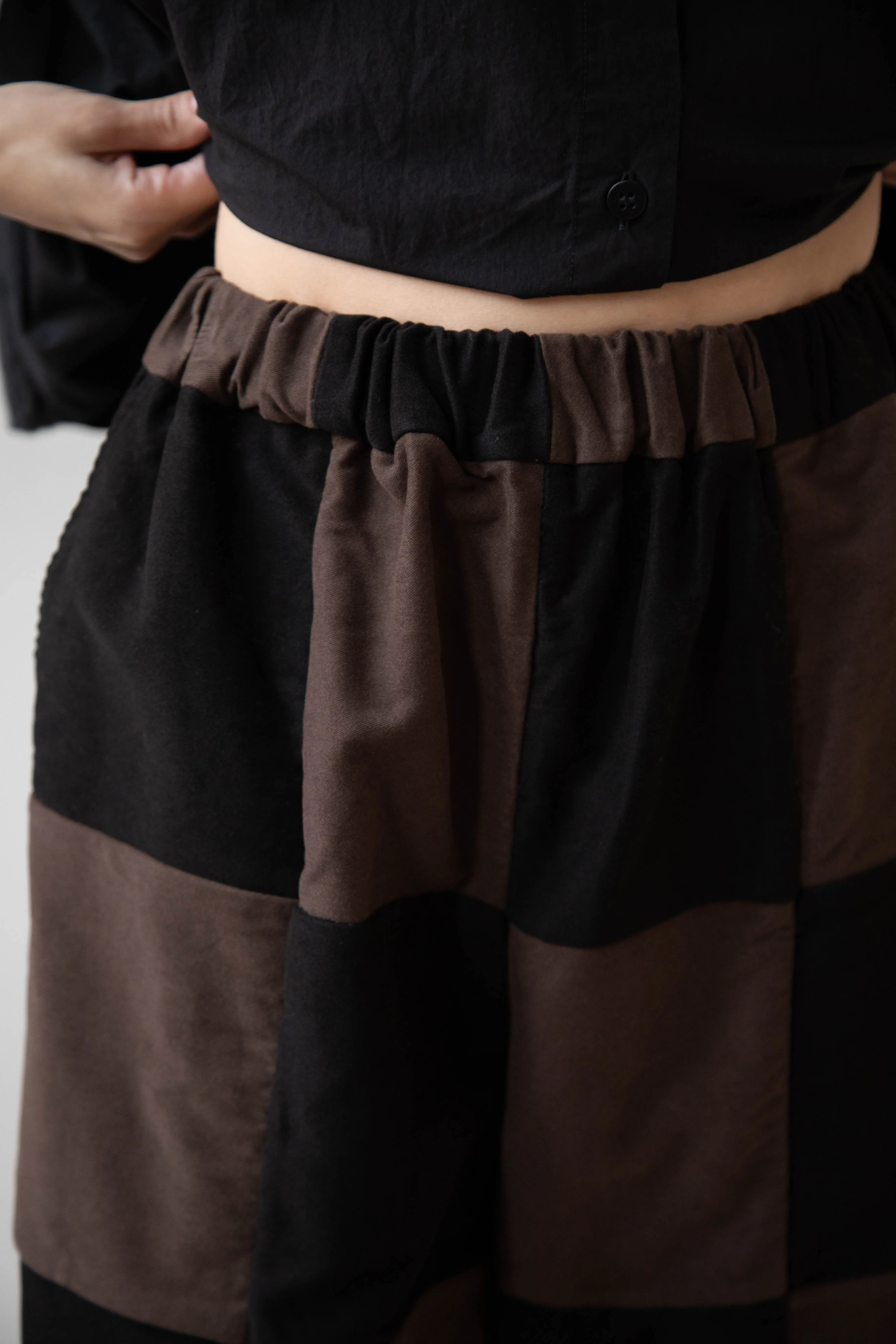 Risa Nakamura | Trouser P in Brown & Black