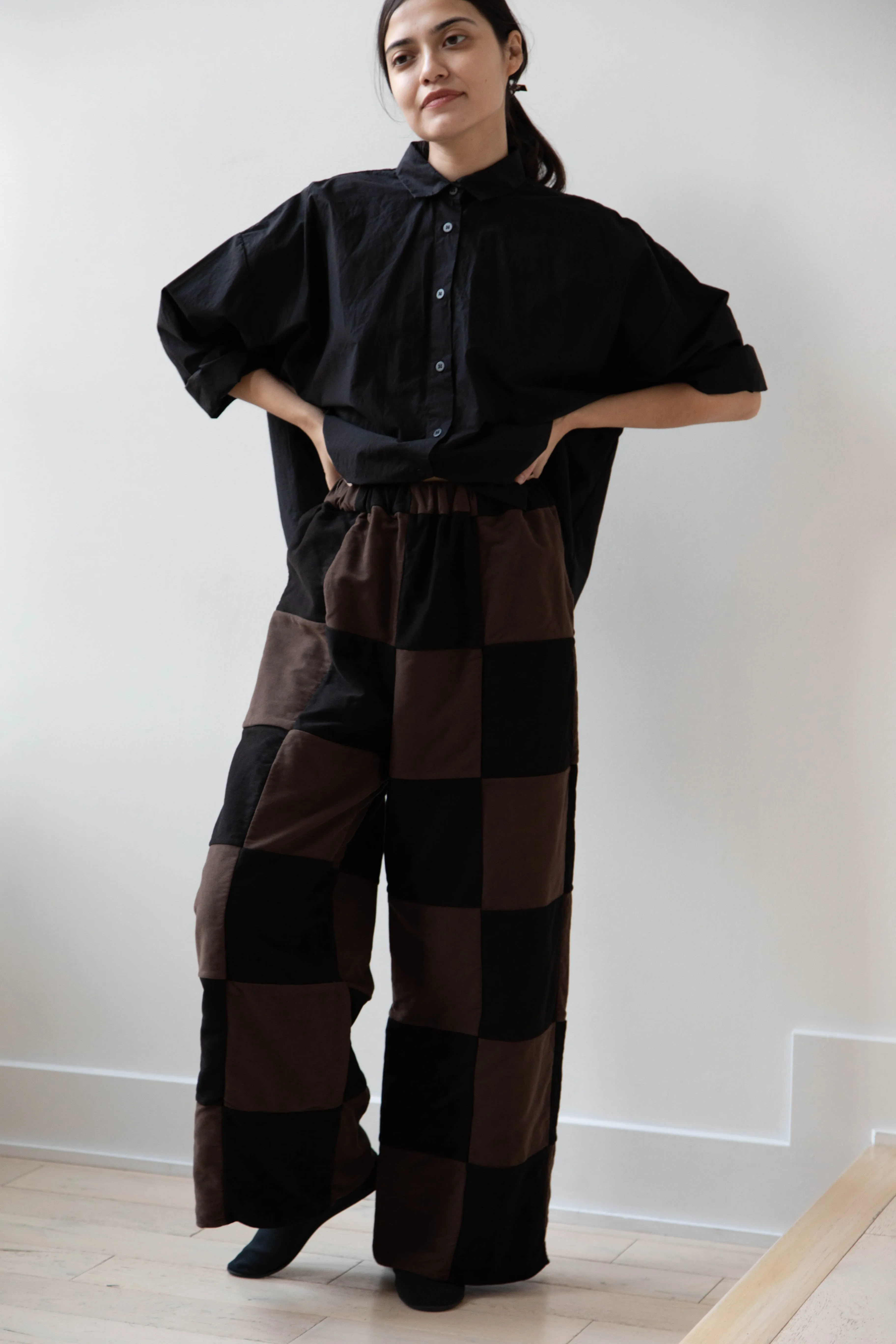 Risa Nakamura | Trouser P in Brown & Black