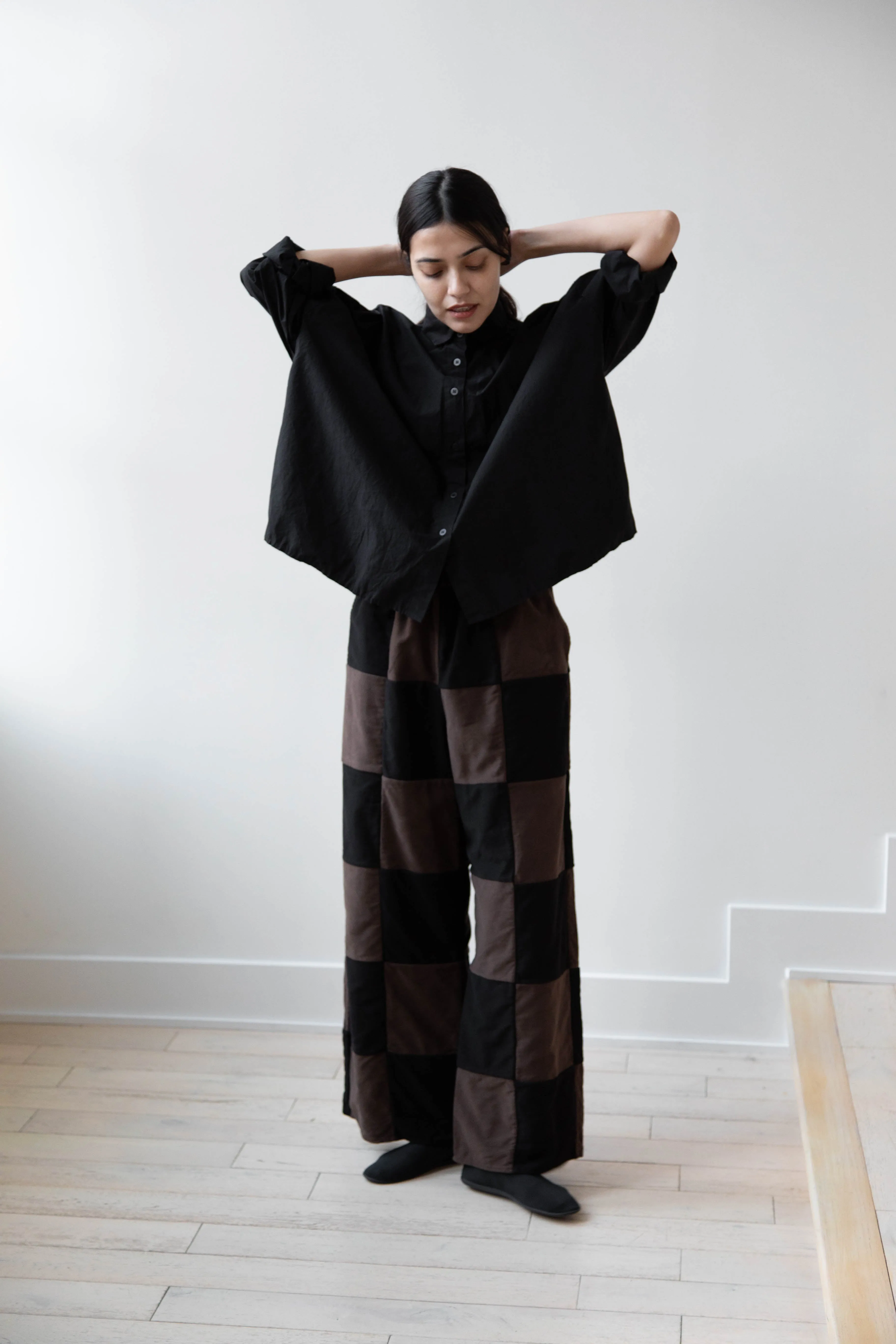 Risa Nakamura | Trouser P in Brown & Black