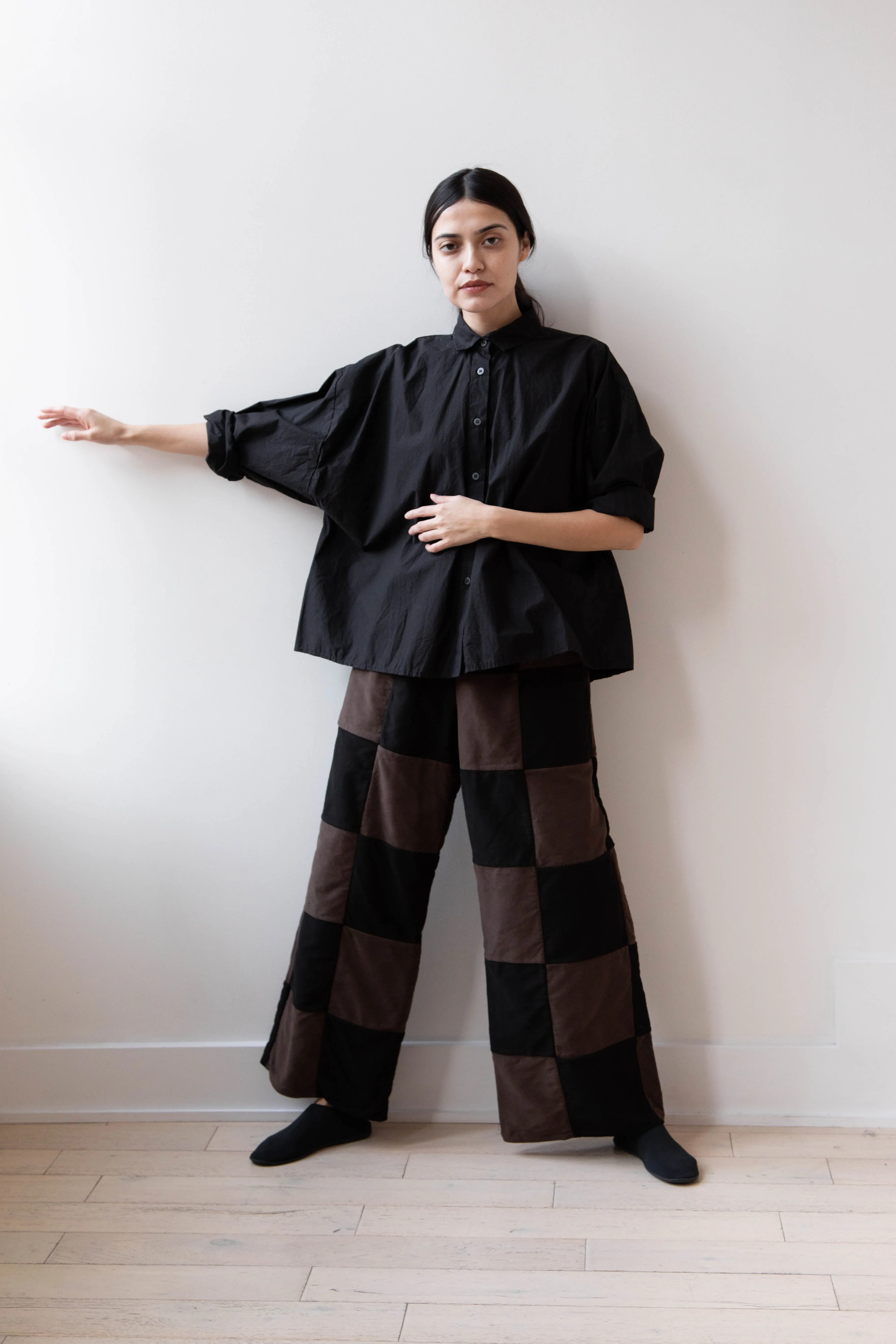 Risa Nakamura | Trouser P in Brown & Black